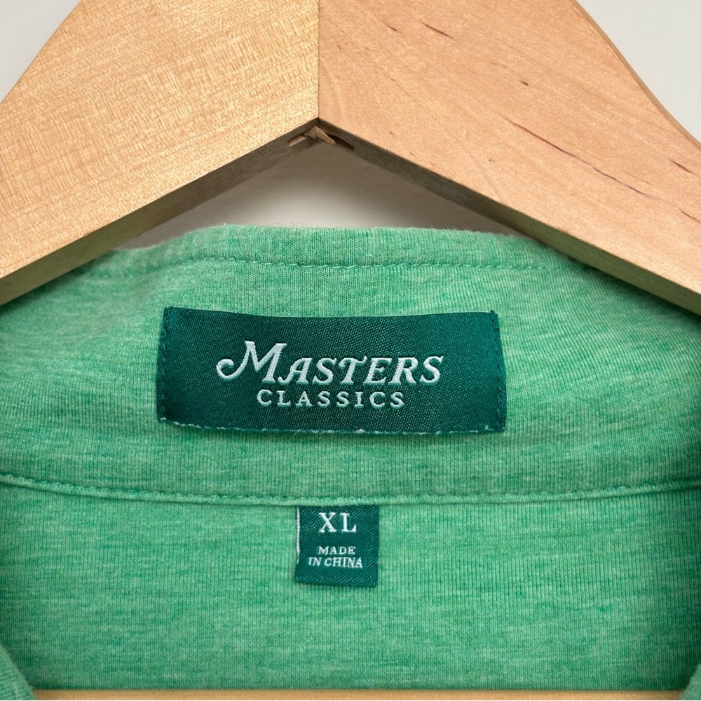 Masters Classics Quarter Zip Long Sleeve Top Men’s XL Green Golf Outdoor - Picture 3 of 12